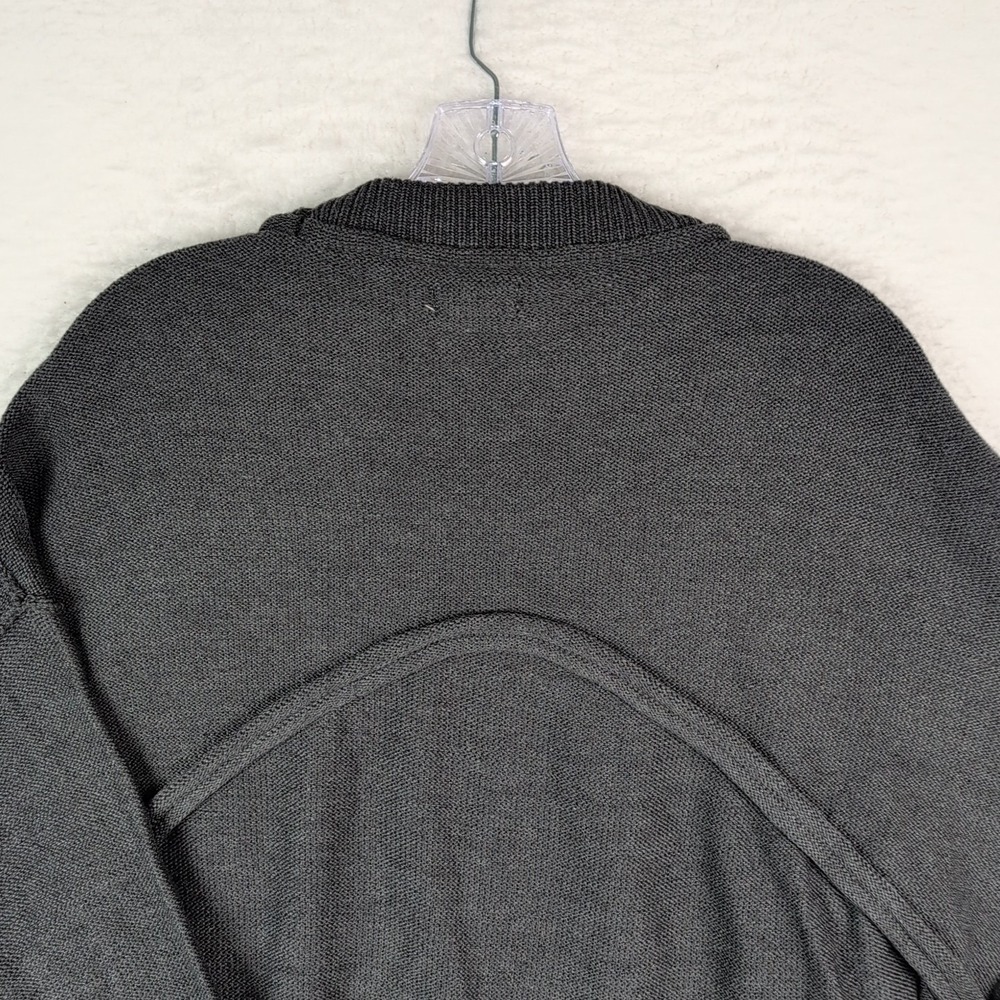 POL Anthropologie Oversized Slouchy Pocket Sweater Black Raw Rolling Edge Medium - Picture 9 of 11
